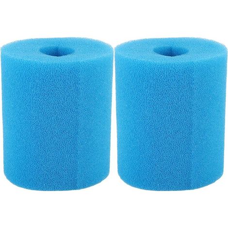 Juego de 2 esponjas de filtro tipo H, reutilizables y lavables, herramienta de limpieza para jacuzzis, cartucho de filtro de espuma de esponja. (1/4)