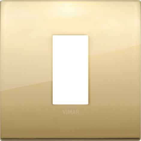 Placca Classic 1M oro scatola rotonda Vimar Arkè 19641.07
