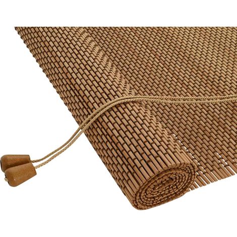 Store enrouleur Marron 40 x 160 cm Bambou vidaXL (1/5)