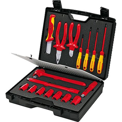 KNIPEX 98 99 11 Valigia compatta 17 pezzi 380 mm
