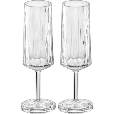 Verres à champagne CLUB N° 14, superglas, 2 x 100 ml, KOZIOL