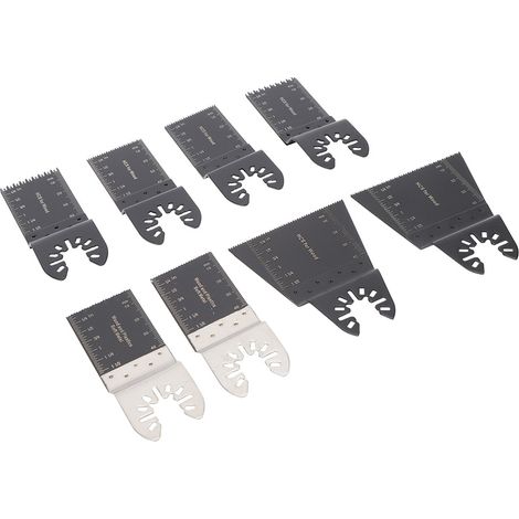 8 lames de scie universelles en acier à haute teneur en carbone pour outils multifonctions oscillants