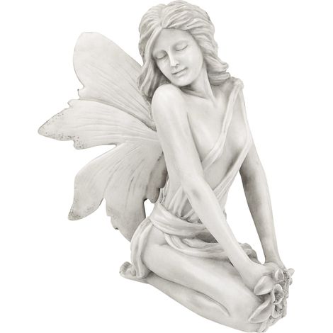 Design Toscano PD1549 Scultura di Fate Il Giardino Incantato, Colleen, off Bianco (1/4)