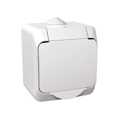 Schneider Electric WDE000541 prise électrique blanc USB