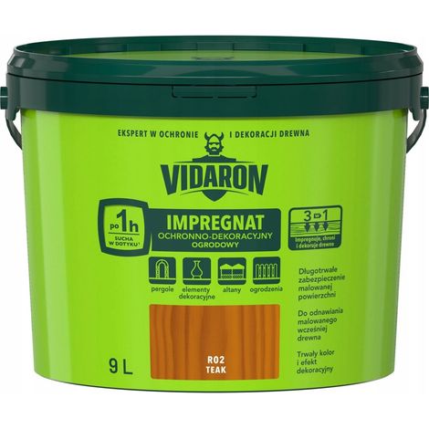 Impregnante per legno di teak Vidaron 9 l 1 pz. (1/5)