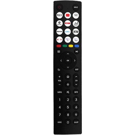 Replace ERF2I36H Remote Control for Hisense Smart TV 50A53FUV 55A51HUV 65A51HUVHU No Voice Function Black (1/5)