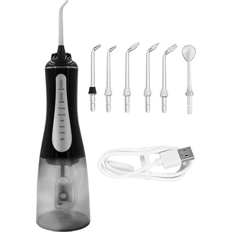 Hydropulseur dentaire portable, hydropulseur électrique pour le nettoyage buccal, hydropulseur anti-tartre, hydropulseur à eau, fil dentaire (1/5)