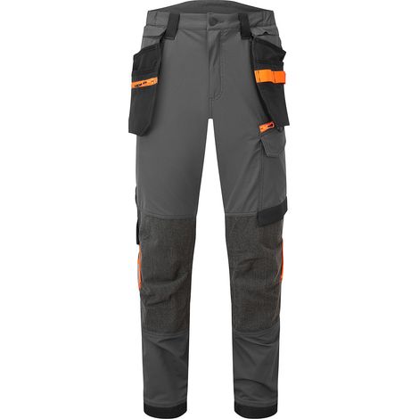 Pantalon De Travail Stretch Holster Ev4 - Taille 40 - Gris Métal Short - Portwest