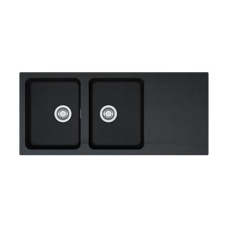 Franke Lavello Orion OID 621 doppia vasca con gocciolatoio in Carbon Tectonite (1/2)