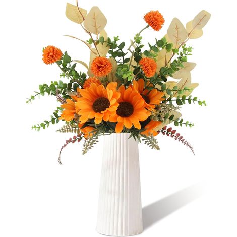 5 Pc Bouquet de Tournesol Artificiel DIY Fleurs Séchées Fausse (1/5)