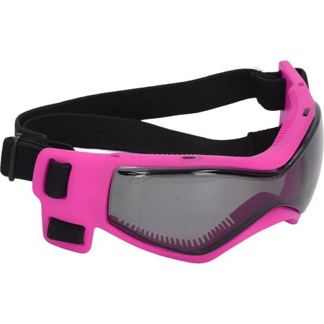 Hunde-Sonnenbrille mit UV-Schutz, verstellbarem Riemen, weichem Rahmen, wasserdicht, beschlagfrei, stylische Haustier-Sonnenbrille, ideal für Spaziergänge, Radtouren und Partys, rosa. (1/5)