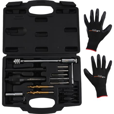 16pcs Damaged Heater Glow Plug Removal Remover Extractor Tool Set Kit 8mm 10mm (1/5)