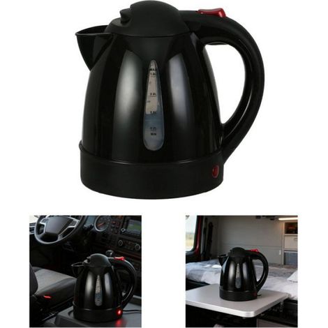 1 Bouilloire, 12V, 1000ml, Acier inoxydable 304, Plastique sans BPA, Voiture SUV Camping-car (1/5)
