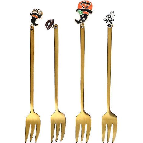 4 fourchettes pendentif Halloween
