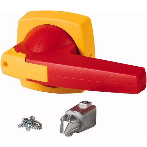 Commande de porte type D/P jaune-rouge pour sectionneurs DMV250N/400N K3KDR/P 1818096