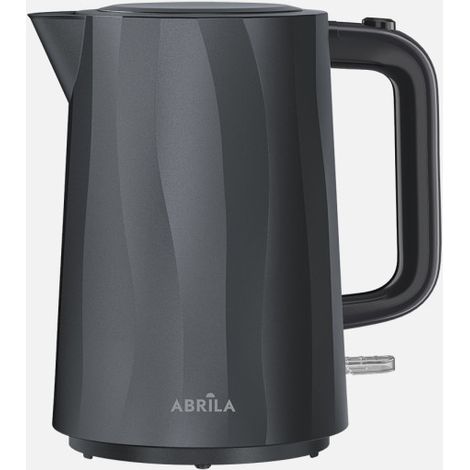 Hervidor de agua elec.ficus negro 1,7l 2200w base giratoria tacto frio,apagado autom.seguridad 23x21,5x15,5cm