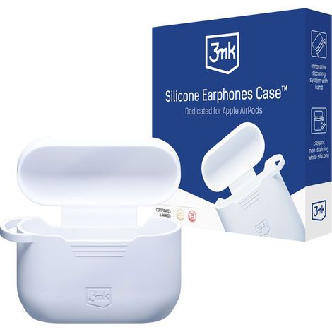 Apple AirPods Pro – 3mk Silikon-AirPods-Hülle, Weiß