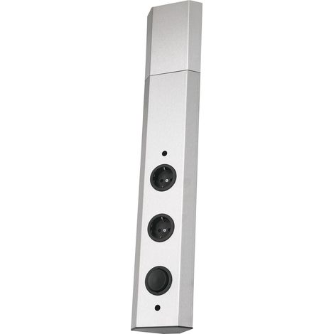 WIPO Steckdosenelement Power-Eck 2, 2 Steckdosen, Edelstahl (1/5)