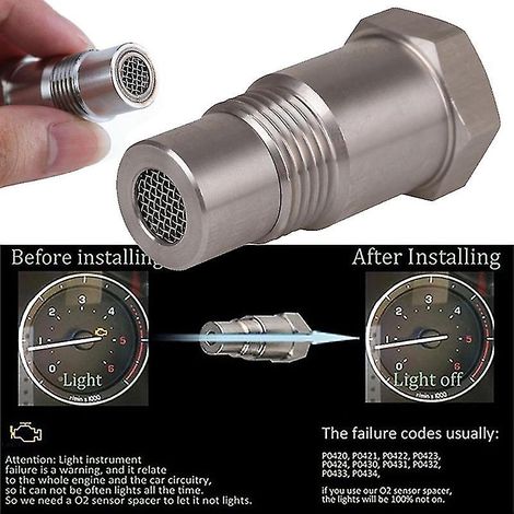 Adaptateur pour éliminer le voyant moteur CIR de voiture, capteur d'oxygène O2 M18x1.5 (1/4)