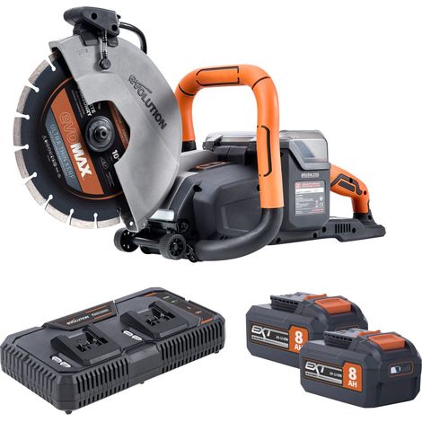 Evolution 109-0001A R260DCT-Li Cordless Disc Cutter 260mm 18V 2 x 8.0Ah Li-ion