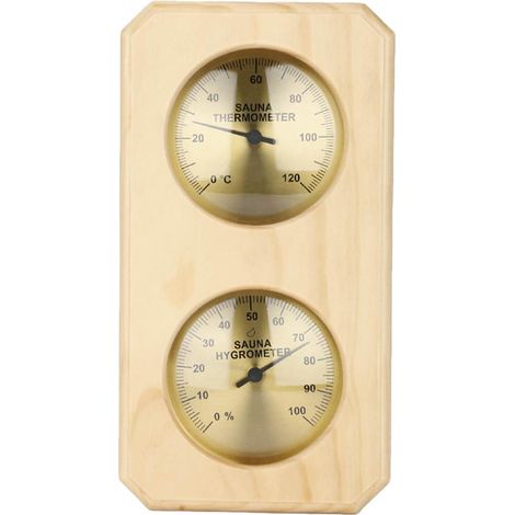 Sauna Hygrometer Holz Wand Thermometer Präzises