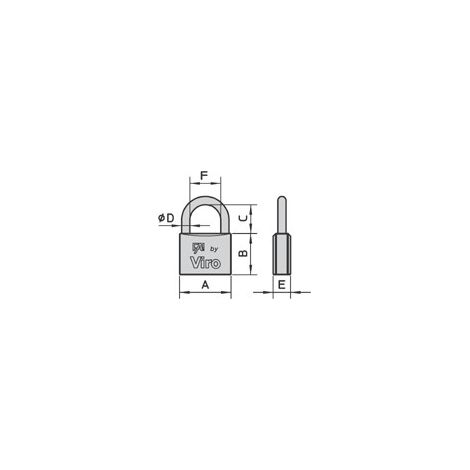 lucchetto ad arco standard 'fai' 70 mm