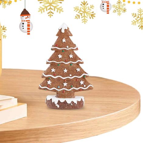 Décoration De Table En Forme D Arbre De Noël Petite Sculpture En Résine  Figurines Décoratives De Collection D Arbre De Noël Pour Fête Bureau Étagère Cheminée Bureau (1/5)