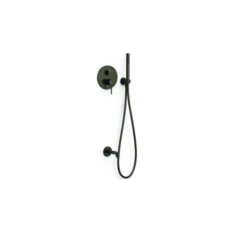 Kit mitigeur encastré 2 voies Rapid‑box pour baignoire et douche Study Noir bronze - TRES 26238006KMB