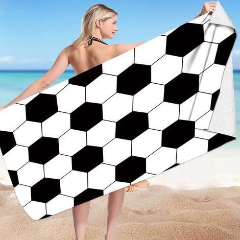 Serviette De Plage - Microfibre 75 x 150 cm - Absorbante Rapide Séchage Sans Sable - Pour Plage Piscine Camping Voyage Yoga - 1 Pièce (1/4)