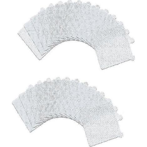 Lot de 25 filtres à cheveux jetables, adhésifs, résistants et étanches, pour siphon de douche et de sol, carrés ou ronds, dans la salle de bain.-Square