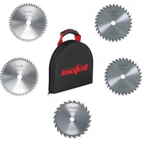 Mafell Sägeblatttasche TZ-SBT250 095260 + 5x HM-Sägeblätter WZ (3x 160 + 2x 162) (1/2)