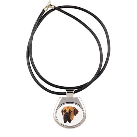 Boerboel, mastín sudafricano: collar con foto e inscripción geométrica de Art-Dog (1/3)