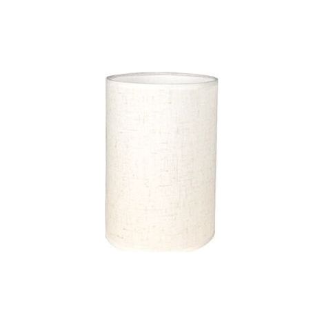 Zylindrischer Lampenschirm aus Naturleinen, 14 cm Durchmesser – 20 cm Höhe – Für Tisch-, Pendel- und Stehlampen – Schnelle Montage (1/5)