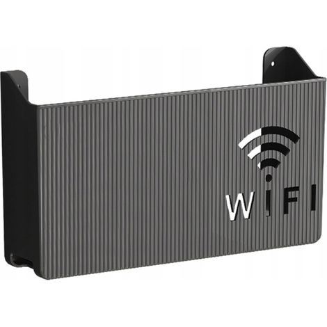 SOPORTE DE PARED, ESTANTE DE PARED, CUBIERTA PARA INTERRUPTOR DE ROUTER WIFI, WI-FI NEGRO