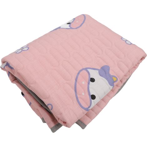Tapis d'urine imperméable lavable absorbant, alèse cartoon anti-fuite pour menstruations et pipi, 100x120 cm, antidérapant, réutilisable pour chien et bébé, lot de 1 (1/5)