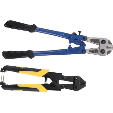 2Pcs Heavy Duty Wire Cutter Set for Rivets, Chain Link, Fence Bolts, Wire Strippers, Ergonomic Steel Knife