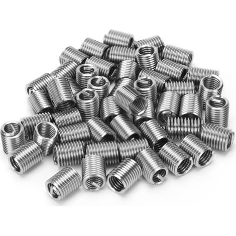 50 inserts filetés mâles et femelles réducteurs pour écrous, outil de réparation en acier inoxydable M5/16-18-2,5D (1/5)
