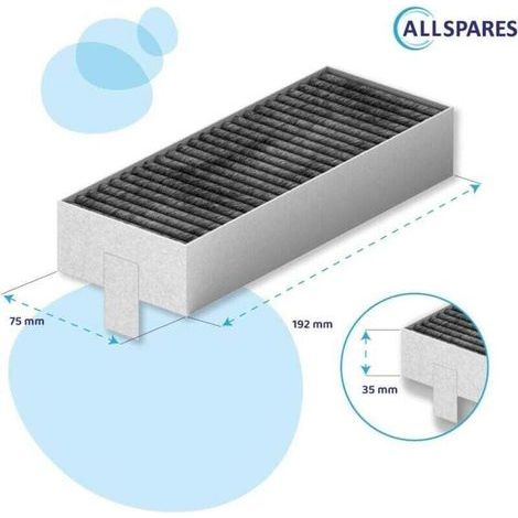 Filtres à carbone Siemens/Bosch/Neff 4pcs - Compatible 17004796/HZ9VRCR0/17004811 - Purification air machine à café - Éfficace - Propriétaires de machines à café (1/4)