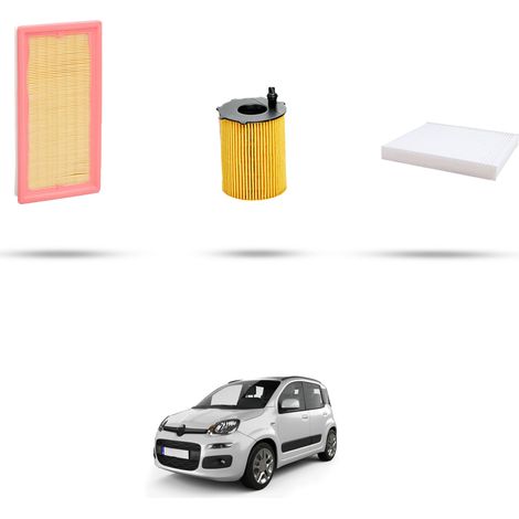 Kit tagliando 3 filtri compatibile con Fiat Panda III 0.9 Natural Power 59kw dal 2015 (1/4)