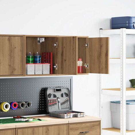 Maison Exclusive - Pensili per Garage 2 pz Rovere Artigianale in Legno Multistrato