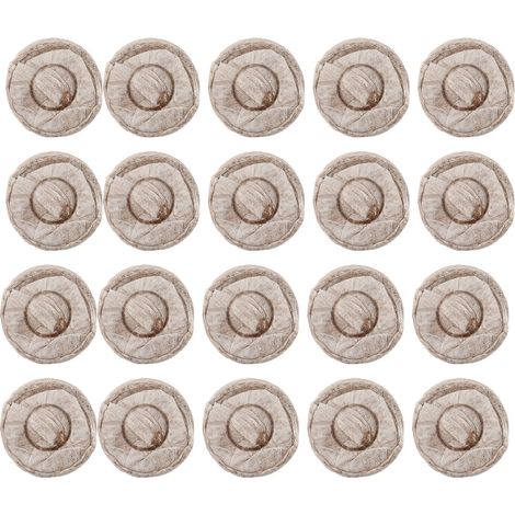 20pcs Terre de Pépinière 30mm Bloc de Terre de Semis Accessoire de Plantation de Légumes Jardin (1/4)