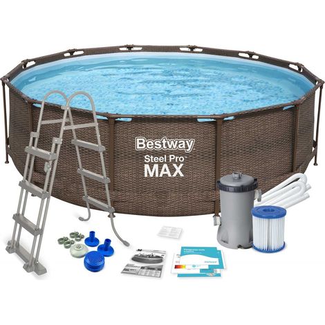 Piscina de jardín con estructura 366 x 100 cm 10 en 1 Bestway 56709