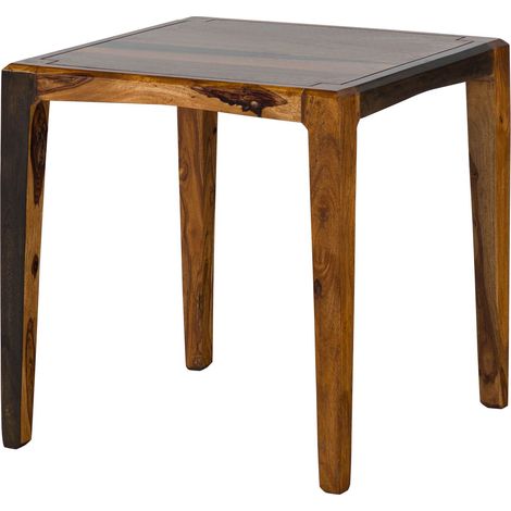 Beistelltisch Sheesham 50x50x50 dunkelbraun lackiert ANCONA 250