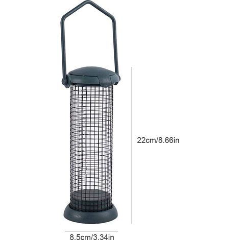 Mangeoire suspendue extérieure pour oiseaux sauvages, distributeur de boules de graisse (1/5)