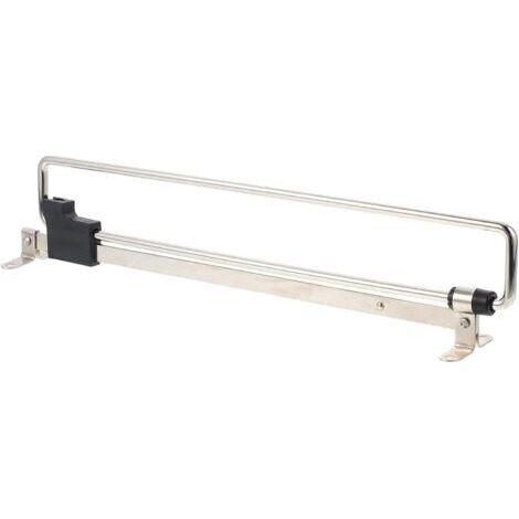 Portant à vêtements coulissant – pour rangement à domicile, gain de place dans la garde-robe – Argenté – 300 mm