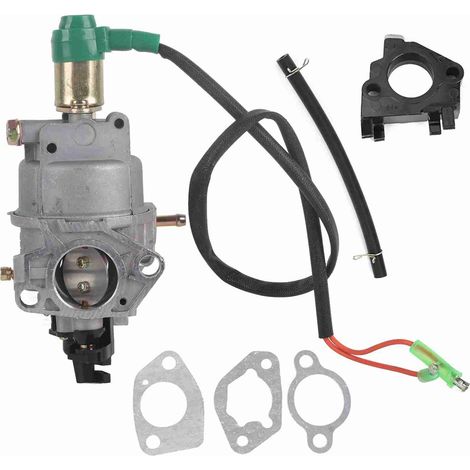 Carburador de aleación de zinc para motores GX340, GX360, GX390 y GX420: juego completo con adaptador y juntas. (1/5)