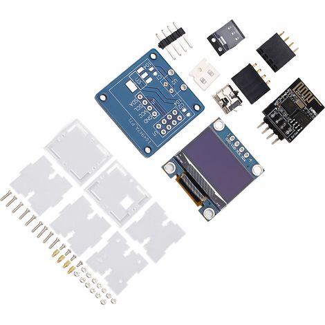 Kit DIY Horloge Acrylique avec Écran LED Organique et Minuterie, Alimentation 5V (1/5)