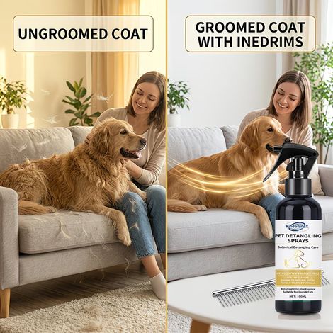 Kineshinex No-Rinse Pet Trockenreinigungsmousse ist für Katzen und Hunde geeignet. Seine sanfte Formel sorgt für eine gründliche Reinigung. (1/4)