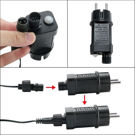 Froadp 30m LED Lichterkette 300 LEDs Lichterketten Vorhang Außen mit Stecker IP44 Wasserdicht Weihnachtsbeleuchtung mit 8 Leuchtmodi WarmWeiß Lampenkette für Party