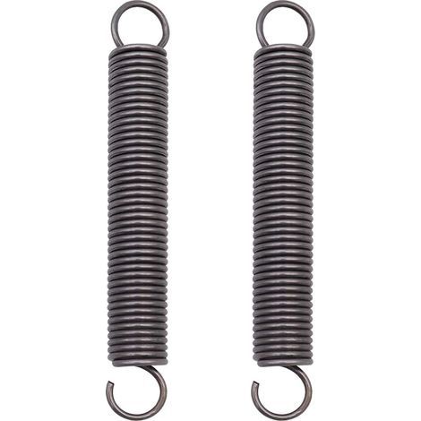 2 Pièces Ressort de Traction Acier Ressort Comprimé étendu Ressorts à Double Crochet - 2x18x150mm